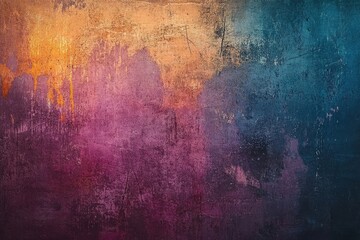 Poster - Charming textured background with a lively color mix, showcasing a rough look, ideal for posters or cover illustrations