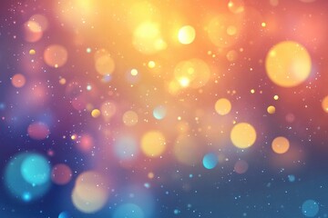 Poster - Soft focused bokeh background with glimmering light effects. A design featuring blurred sunlight and festive highlights for celebrations or a clean template