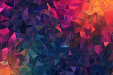 Vibrant abstract geometric pattern with colorful polygonal shapes for modern art design