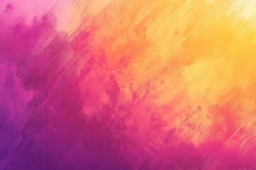 Poster - Color gradient design, artistic blend of yellow and purple grainy tones, vector background with soft orange and pink noise effect