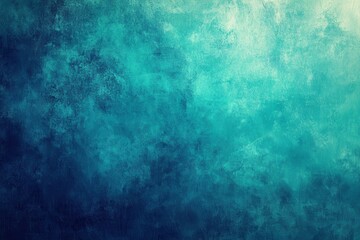 Poster - Textured gradient backdrop in teal and turquoise shades, featuring soft glow and noise effects for posters or design use