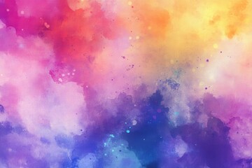 Poster - Colorful and fashionable illumination backdrop crafted with paints