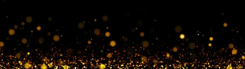 Wall Mural - Gold Particle Glitter Luxury Background Loop 