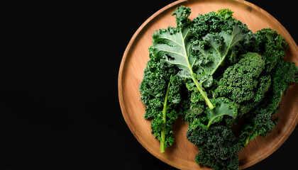 Kale Vegetables, Creative background design with food theme, focus on the pile of fresh Kale Vegetables