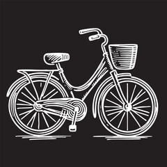 Wall Mural - Doodle bike