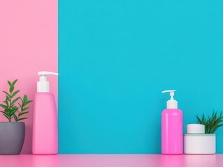 Aufkleber - Personal hygiene care flat design front view theme cleanliness animation Triadic Color Scheme
