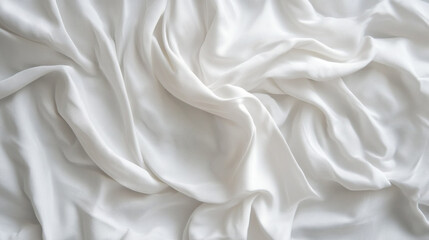 White fabric with a pattern of lines and dots. The fabric is folded and has a rough texture