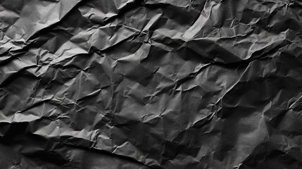 Black and white photo of paper with a rough texture. The photo is of a piece of paper that has been crumpled and torn, giving it a rough and worn appearance