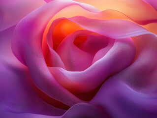 Poster - Abstract Purple and Orange Fabric Texture