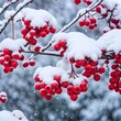 © SONYA DESIGN - snowy rowan berries