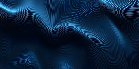 abstract wavy blue background. waves from many lines. digital space. holographic background