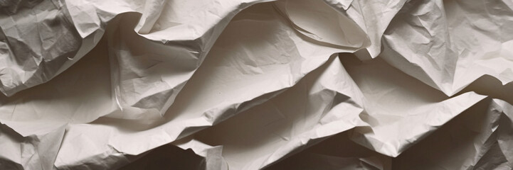 Wall Mural - abstract texture of crumpled white paper