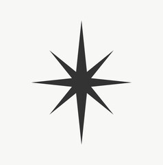 Wall Mural - christmas star icon. vector illustration.