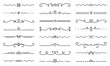 © AnyaLi - Text dividers with hearts doodle set. Wedding decorative elements. Separate ornament, borders, lines. Hand drawn vector illustration isolated on white background