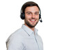 © mattegg - Smiling Customer Service Representative Wearing Headset