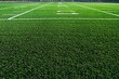 © NOORULHASSAN - Expansive American football field with space for custom messages on lush green turf