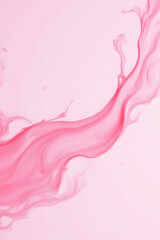 Poster - Abstract pink fluid wave on light background