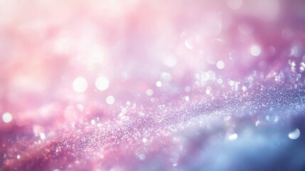 Poster - Bokeh background with pastel colors, abstract glitter effect. Dreamy and magical concept