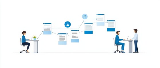 Wall Mural - Professional Design Timeline for Growth Strategies