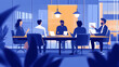 © charli - Executives engaged in brainstorming around a conference table, fostering collaboration.  -