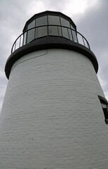 Wall Mural - Owls Head Light close up vertical, Maine