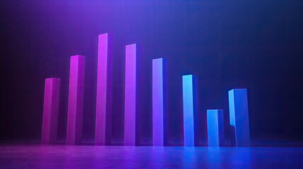 Poster - Vibrant Data Visualization with Colorful Bars