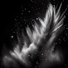 Wall Mural - white dust explosion