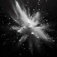 Wall Mural - white dust explosion