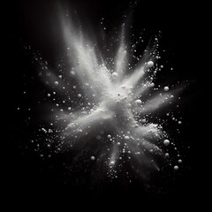 Wall Mural - white dust explosion