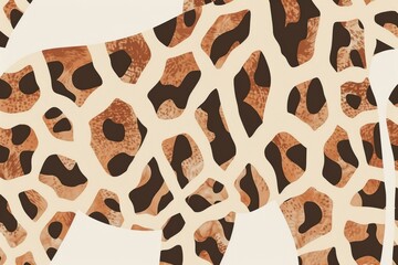 Seamless giraffe print pattern for fashion and decor