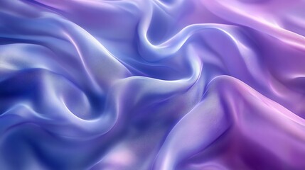 Aufkleber - Abstract background of flowing purple and blue silk fabric with soft light.