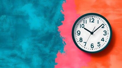 Aufkleber - Minimalist and stylish design featuring the  2025  number in an font integrated with a clean line art of a clock striking midnight leaving ample space for advertising copy or promotional messaging