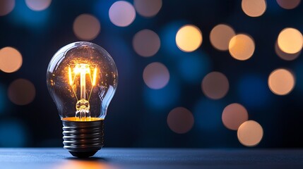 Leinwandbilder - Creative Ideas and Inspiration Concept with Bright Light Bulb : Generative AI
