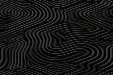 Poster - black 3d geometric seamless pattern texture of spiral labyrinth background: a labyrinth of spirals i