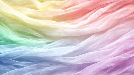 Poster - Wavy colorful spectrum fabric texture abstract closeup design backdrop : Generative AI