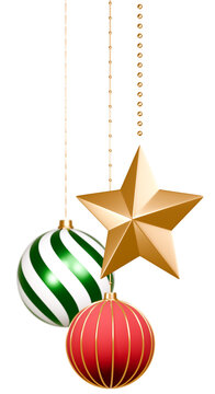 3D素材_クリスマスオーナメント