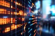 © Generative AI - Abstract Display of Stock Market Data and Digital Graphs Illuminating Modern Trade : Generative AI