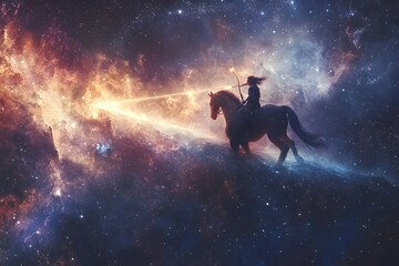 Wall Mural - horse and rider