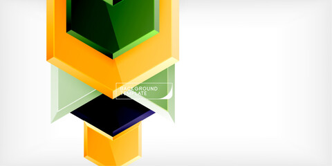 Poster - Technology dynamic arrow geometric background. Vector Illustration For Wallpaper, Banner, Background, Card, Book Illustration, landing page