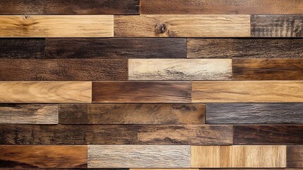 Assortment of Various Wooden Textured Panels in Warm Brown Tones : Generative AI