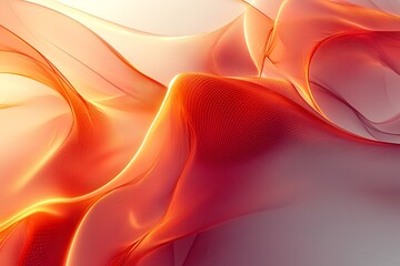 Poster - Abstract Red and Gold Swirling Background with Dotted Texture