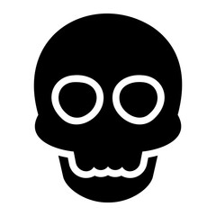 Wall Mural - skull Solid icon