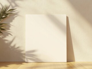 Aufkleber - Minimalist Morning Light Bedroom Mockup for Christmas and New Year Decor Ideas