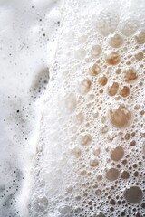 Aufkleber - Artistic Macro Shot of Soap Bubbles with Natural Foam Patterns
