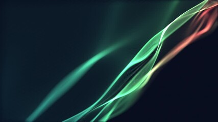 Aufkleber - Abstract Background Seamless Loop Digital Waves in Teal and Dark Blue, showcasing creativity and aesthetic appeal