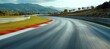 © Hero Design - Racing race track circuit with speed motion effect. Generative AI technology.