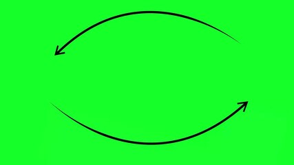 Poster - Arrows animation collection pointing upward and downward direction, 4k footage green screen. Pointing in direction arrow sign black animation background for keying.