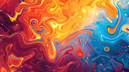 Poster - Abstract liquid background with digital art patterns.