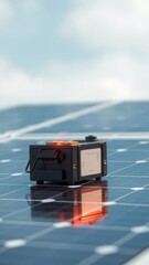 Fragment of the solar battery solar panel Ultra realistic Photorealistic 