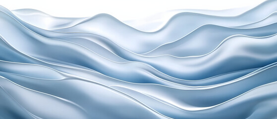 Wall Mural - A detailed view of a blue-white background featuring wavy lines atop, with distinctive undulations present beneath